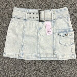 🌸4/$20🌸Wild Fable Mini Denim Skirt with Belt Size 2 NWT
